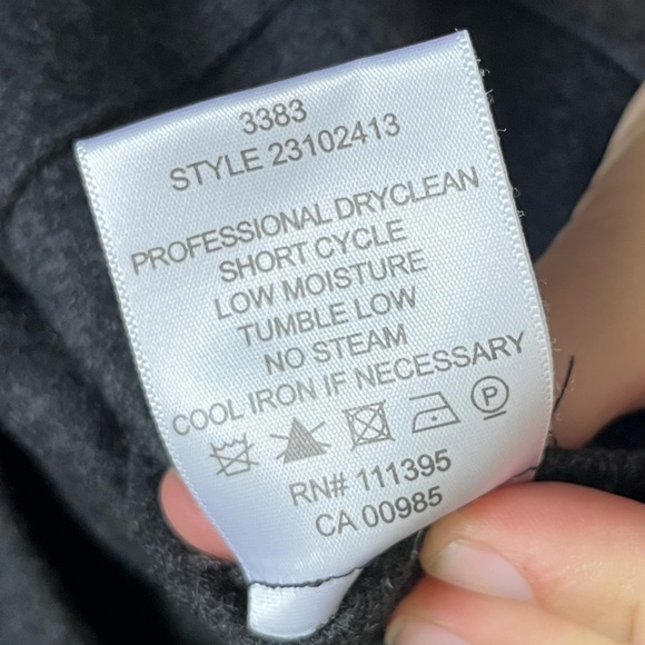 Tory Burch 100% Wool Jumper‎ Dress Dark Grey Zipper Details - Picture 9 of 10